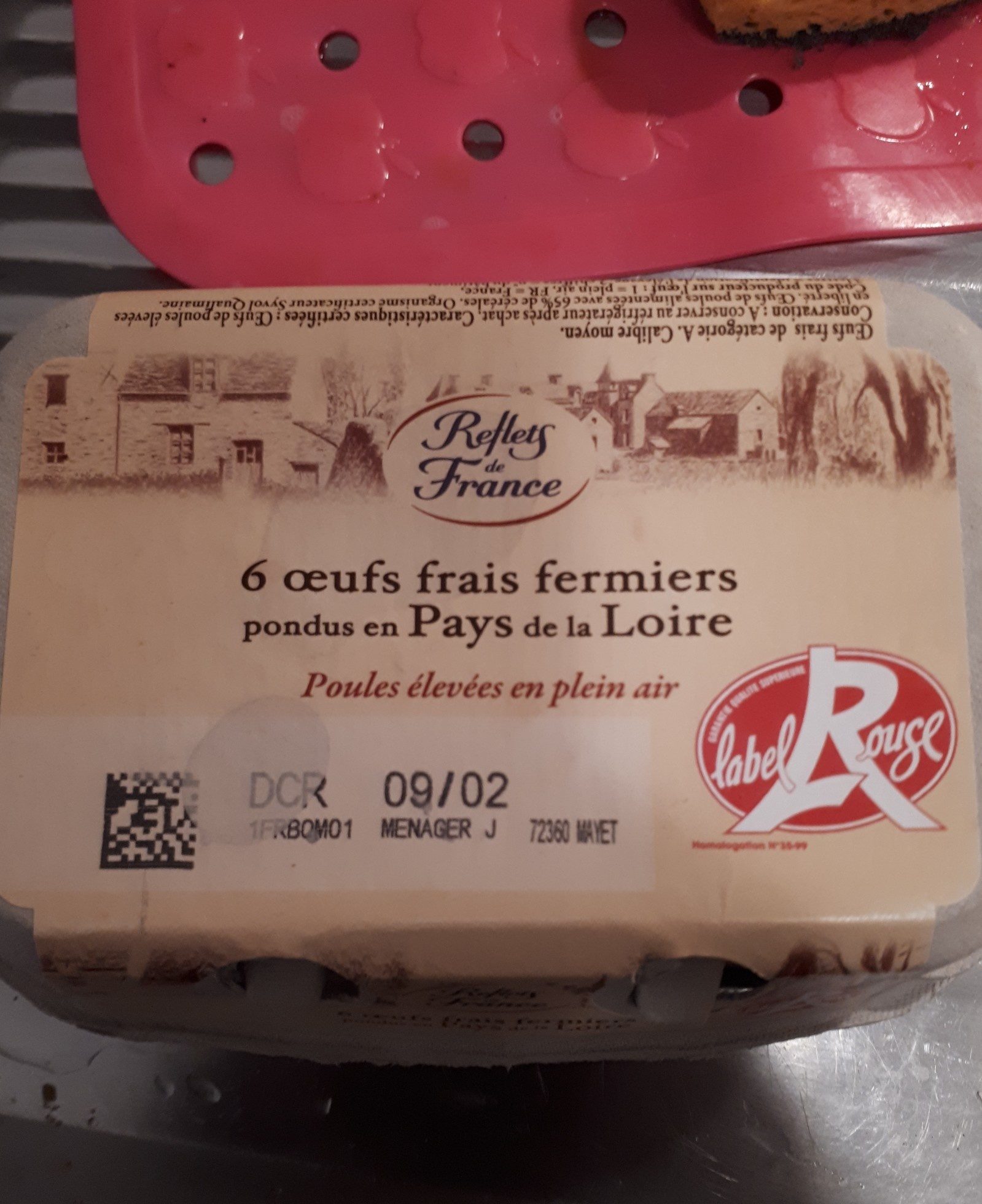 6 oeufs frais fermiers de poules élevées en plein air - Ingredientes - fr