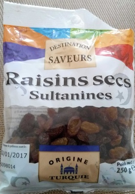 Raisins secs sultanines - Product - fr