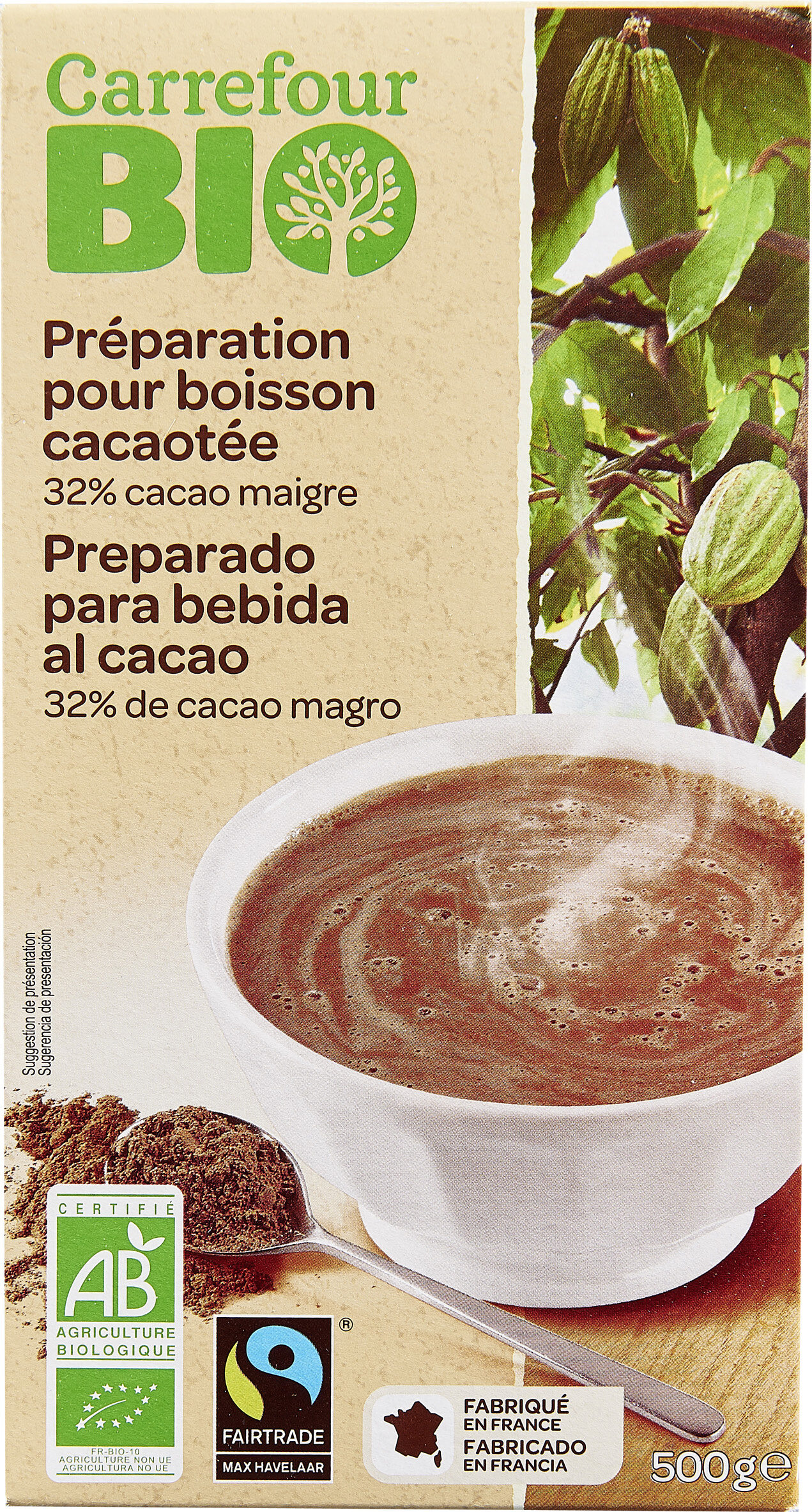 Poudre cacaotée 32 % de cacao maigre - Produit