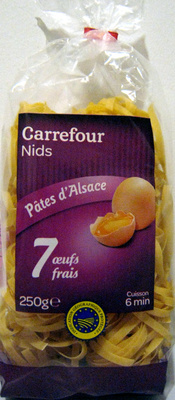 Pâtes d'Alsace IGP Nids - Produit
