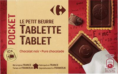 POCKET LE PETIT BEURRE TABLETTE Chocolat noir - Producto
