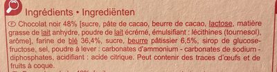 POCKET LE PETIT BEURRE TABLETTE Chocolat noir - Ingredienti - fr