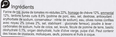 Chèvre - Lardons - Ingredientes - fr