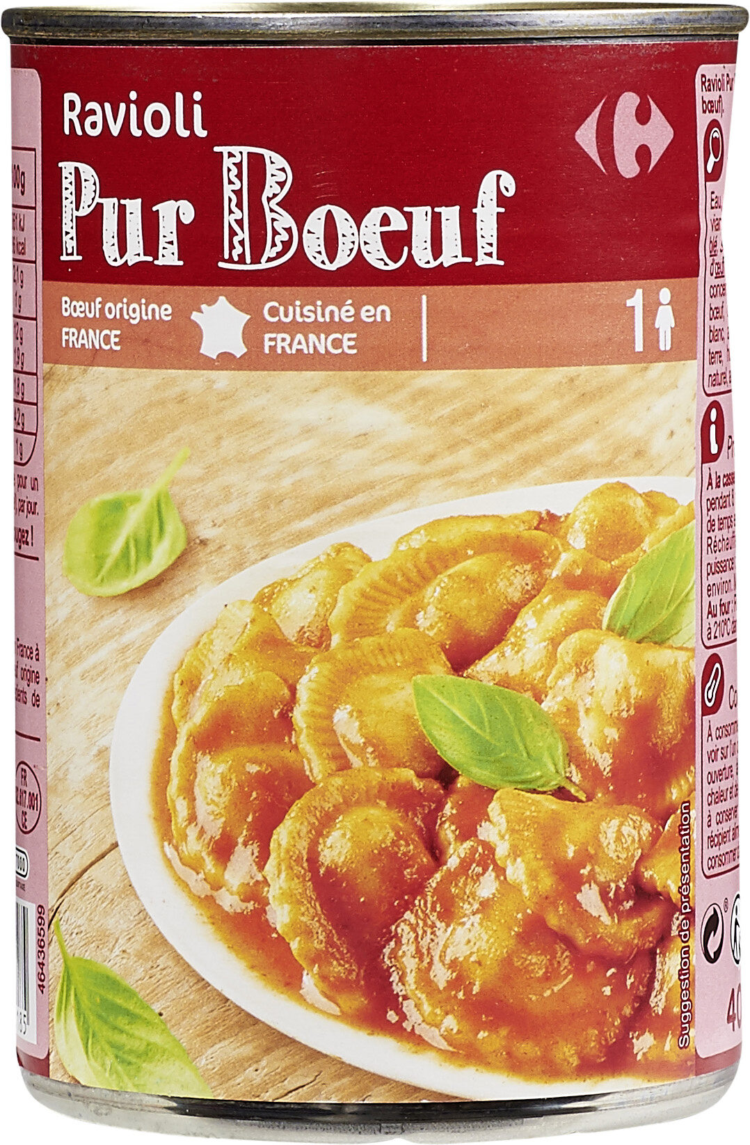 Ravioli Pur Bœuf - Produit