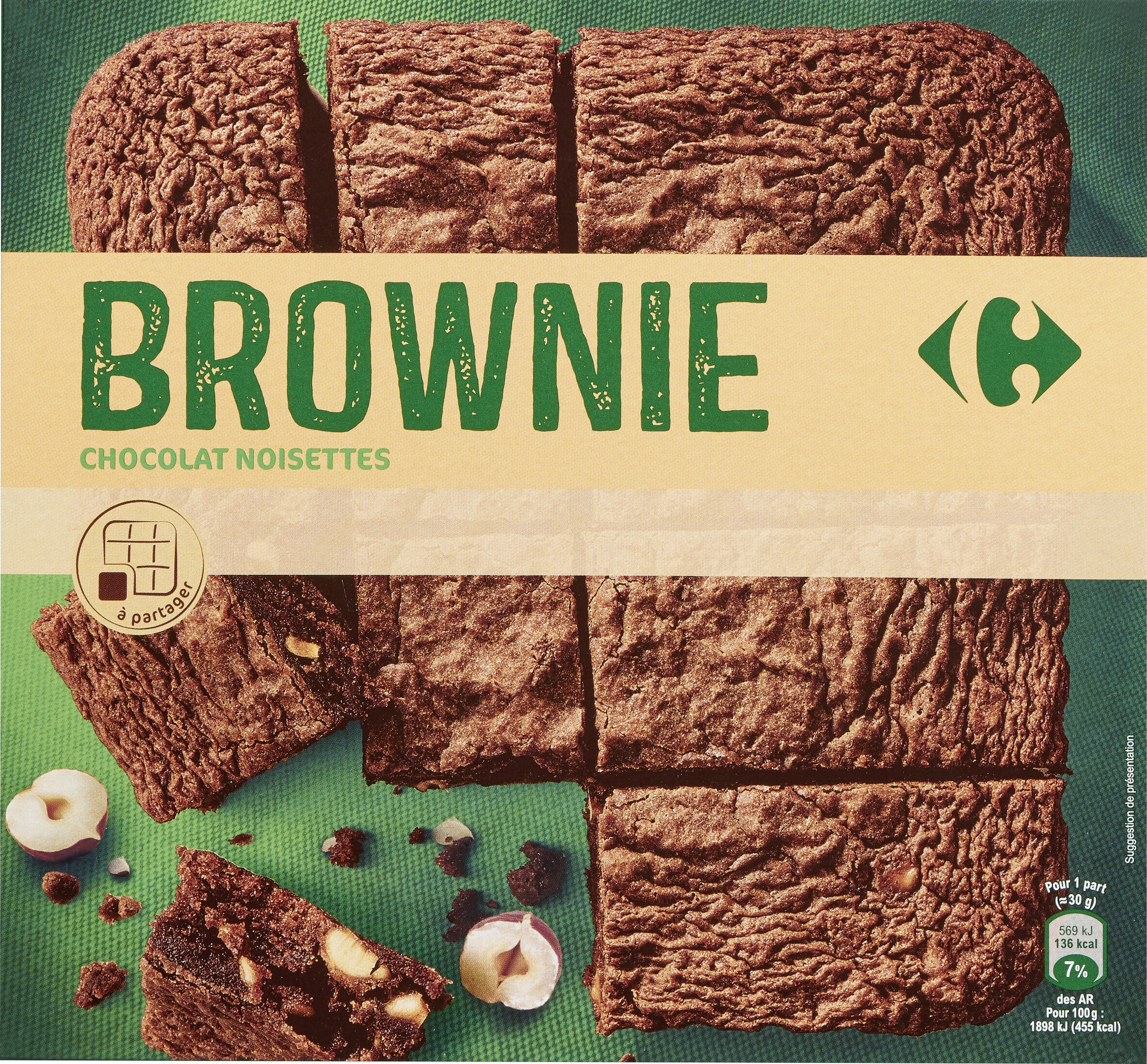 Brownie chocolat et noisettes - Produit