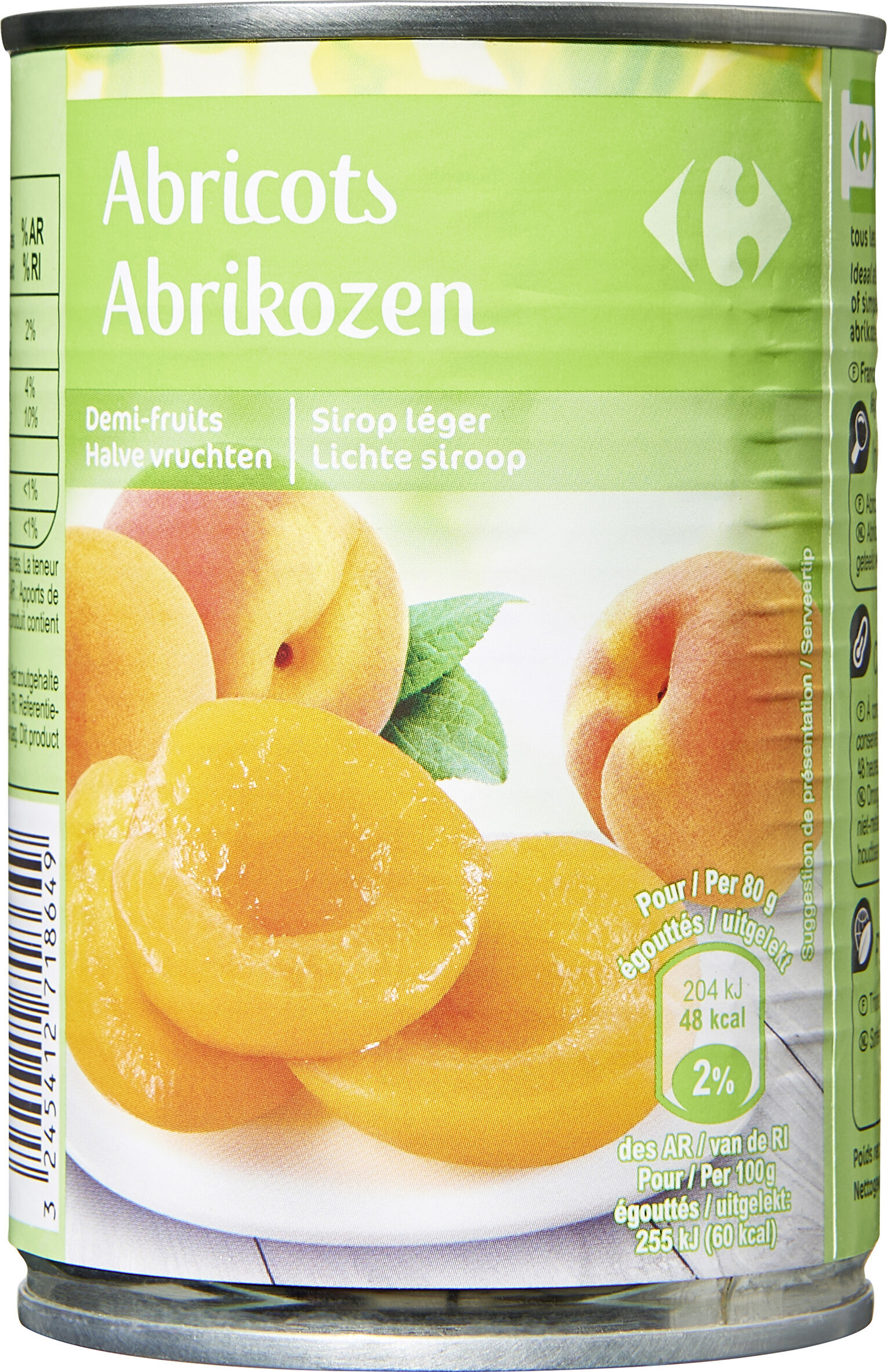 Abricots - Demi-fruits au sirop léger - Producto - fr