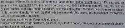Feuilletés tressés jambon emmental - Ingrediënten - fr