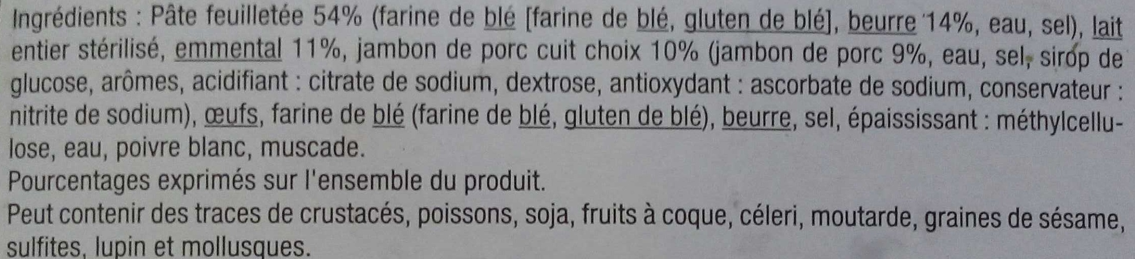 Feuilletés tressés jambon emmental - Ingrediënten - fr