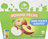 Pomme Pêche Sans sucres ajoutés - Product