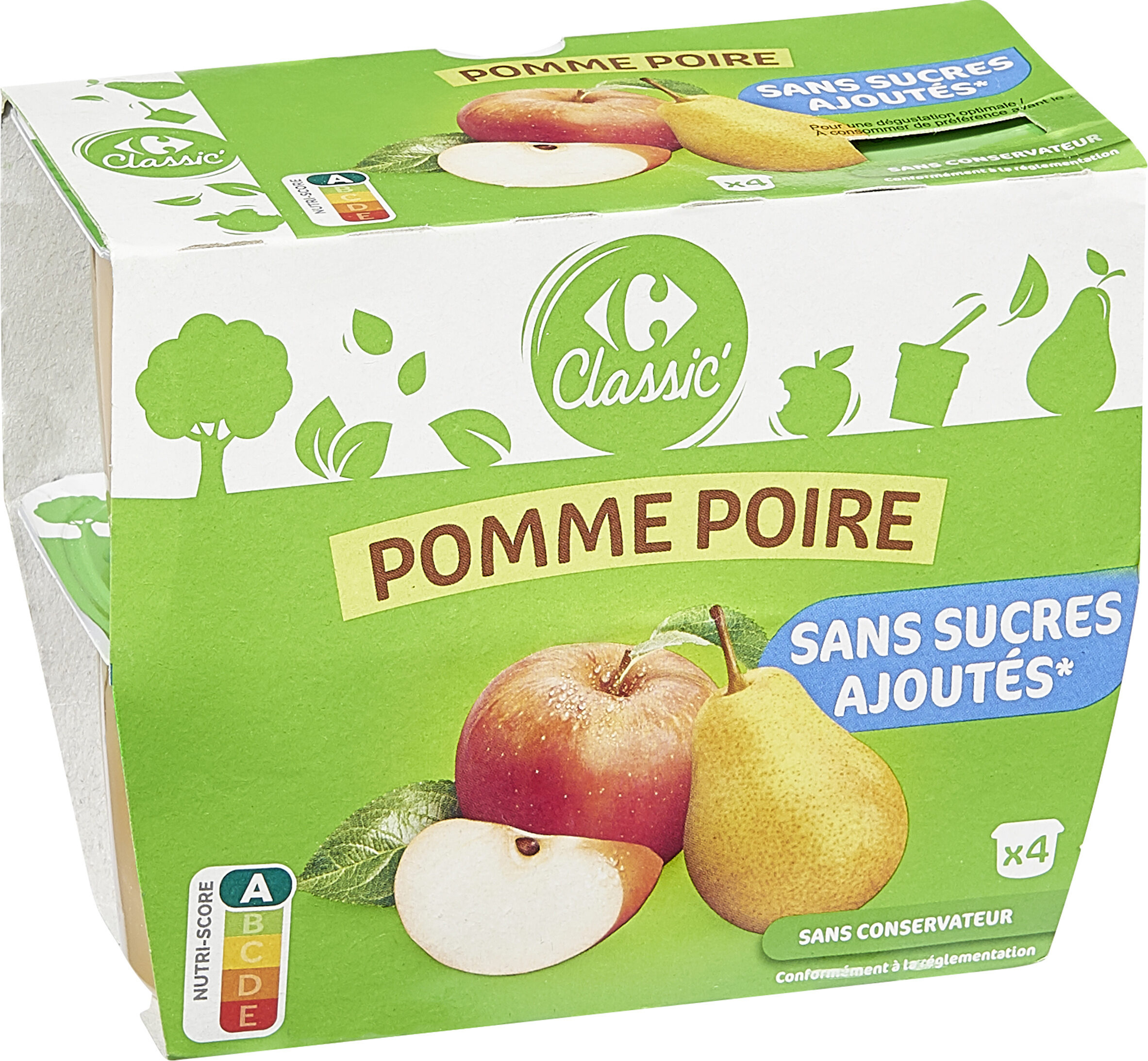 Pomme Poire Sans sucres ajoutés* - Product - fr