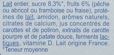 Brassé Fruits Mixés - المكونات - fr