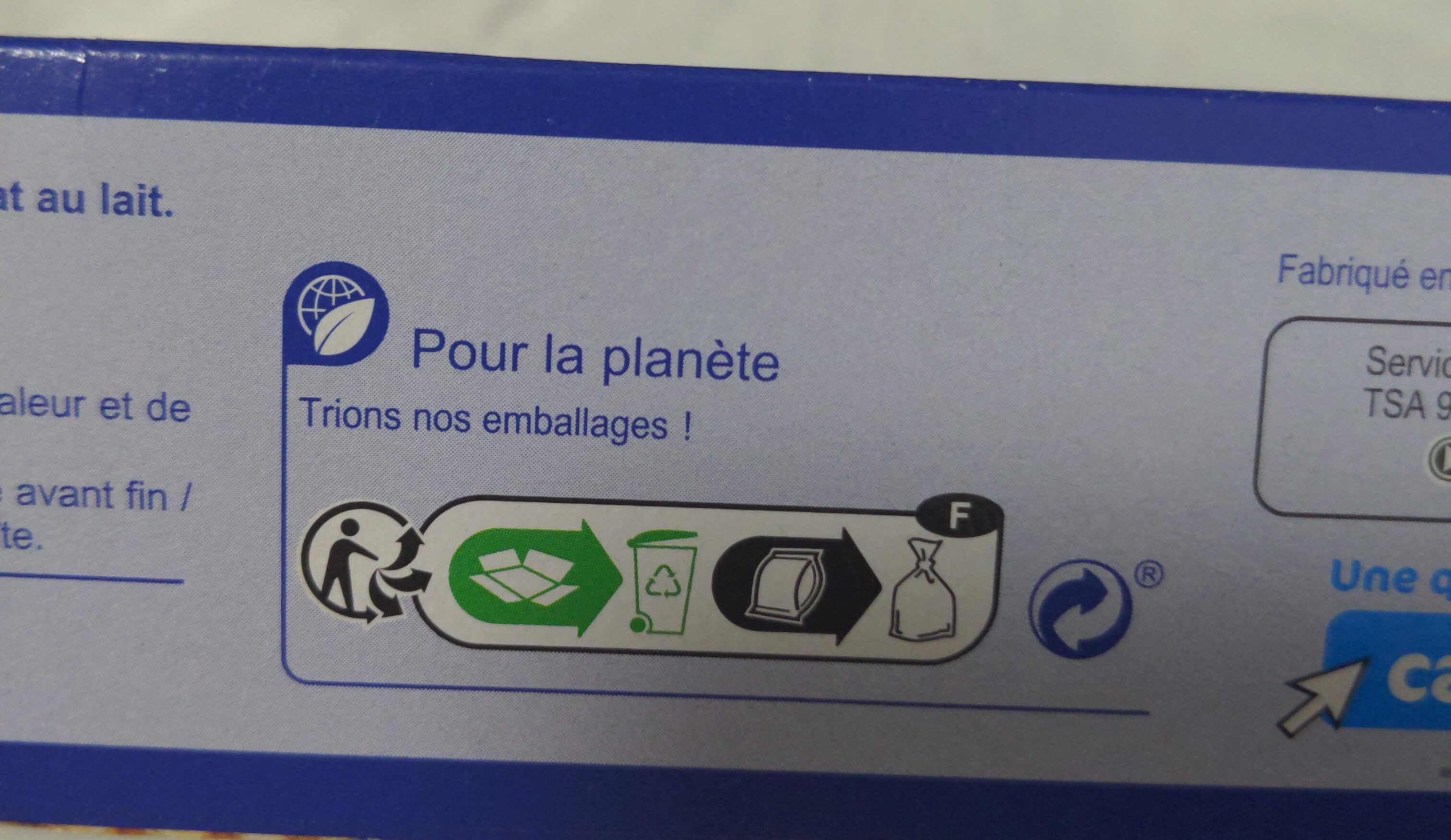 ChocoGrani - Istruzioni per il riciclaggio e/o informazioni sull'imballaggio - fr