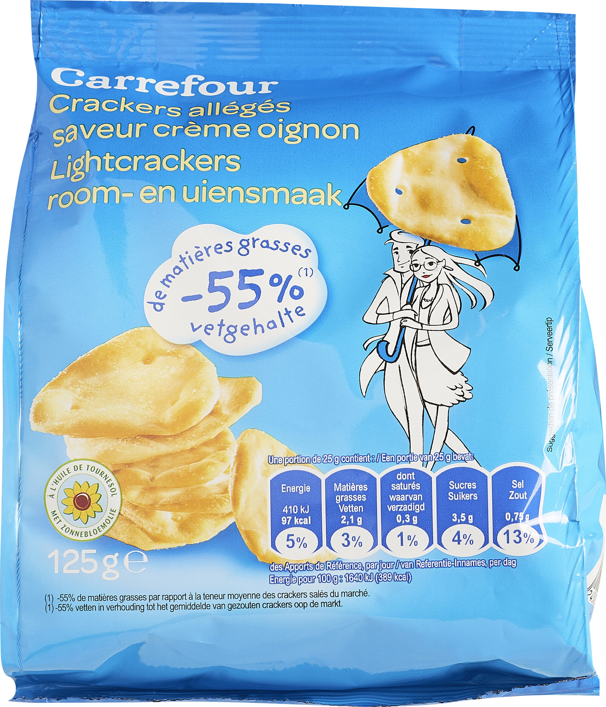 Crackers allégés, Saveur Crème Oignon - Produit