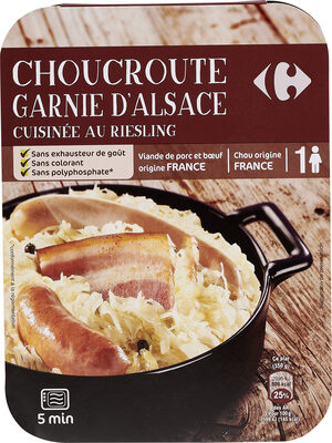 Choucroute garnie d'Alsace cuisinée au Riesling - Product - fr