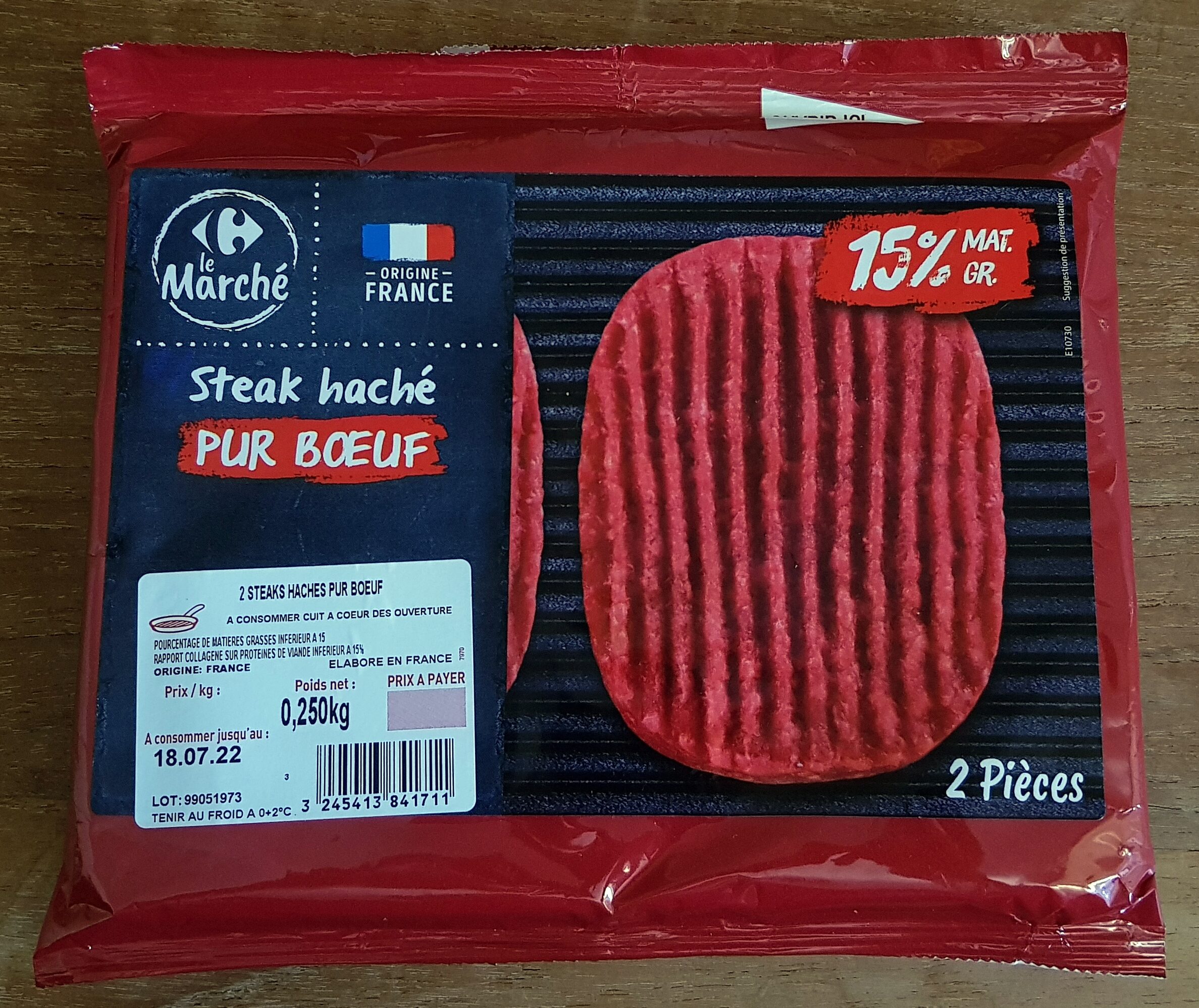 Steak haché - Producto - fr