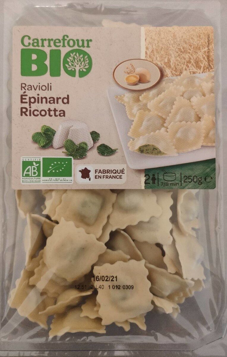 Ravioli Épinards Ricotta - Product - fr