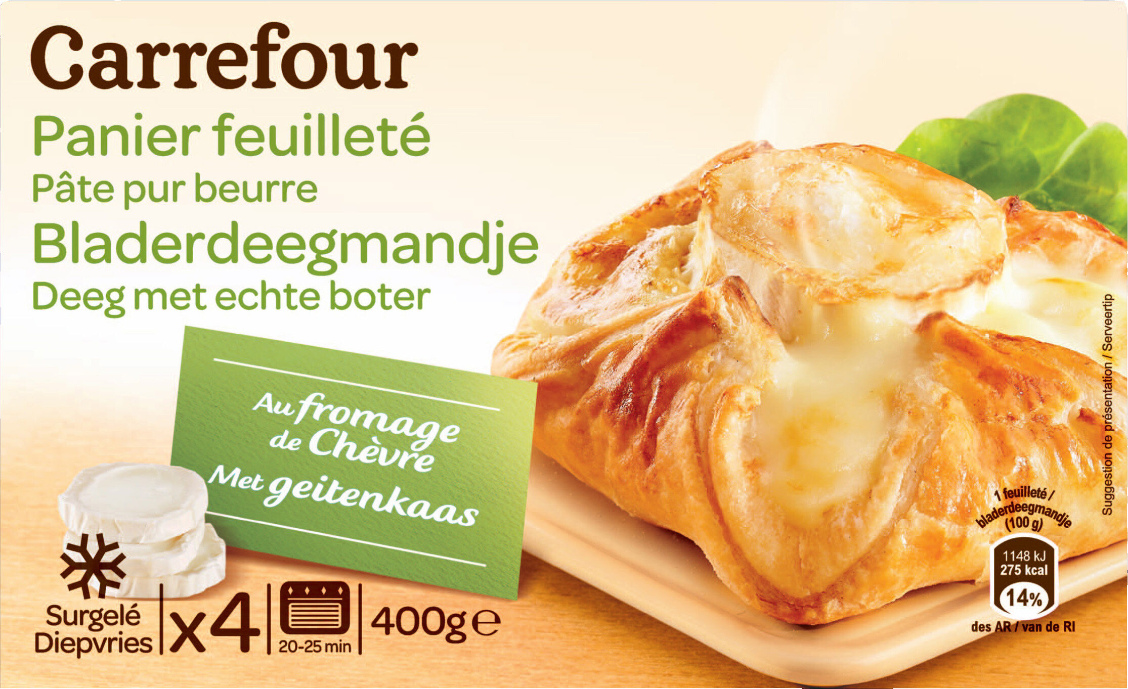Paniers feuilletés Fromage de Chèvre - Produkt - fr