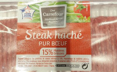 Steaks haches pur boeuf - Ingredients - fr