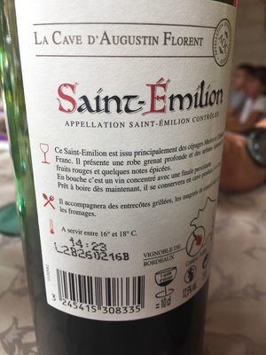 Vin rouge - Produit
