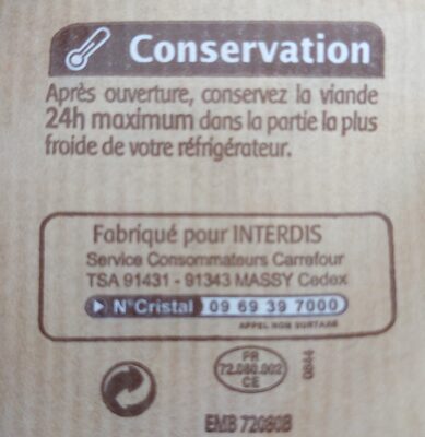 Steaks haché 5% - Recycling instructions and/or packaging information - fr