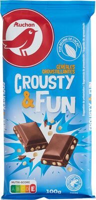 Céréales croustillantes Crousty et fun - Auchan with score 96/100