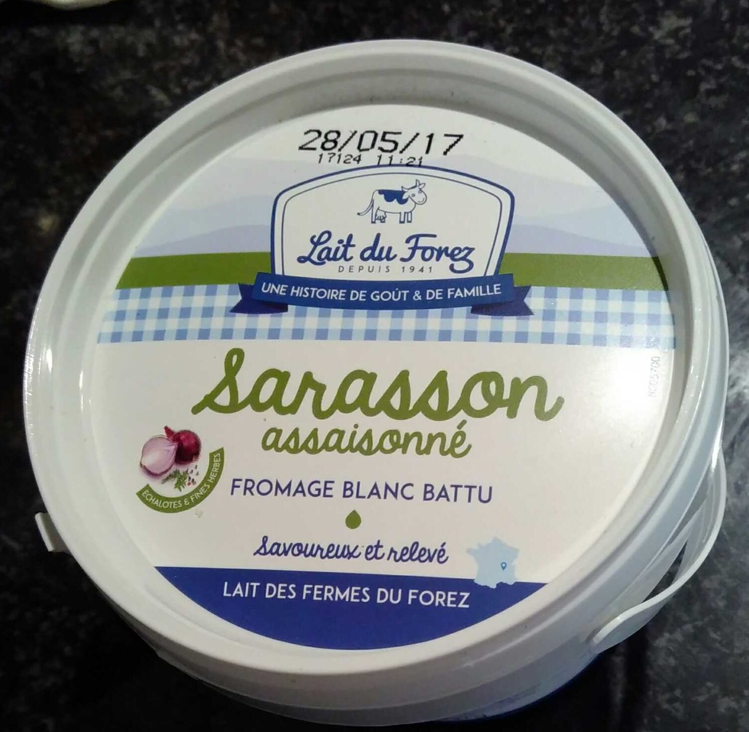 Sarasson fromage frais assaisonne 7% M.G. - Product - fr