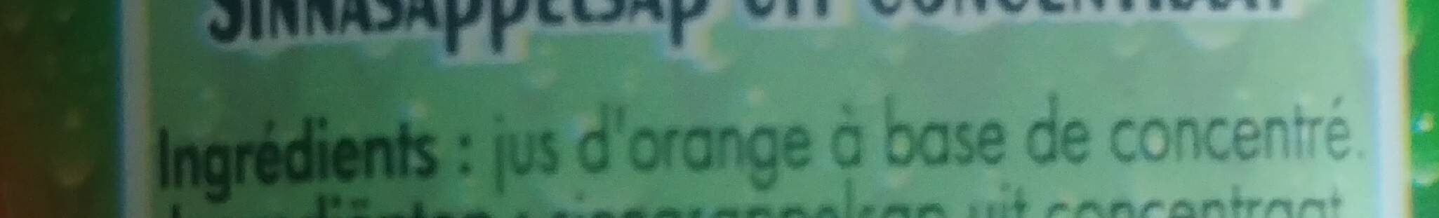 Jus d'orange à base de concentré - Ingredients - fr