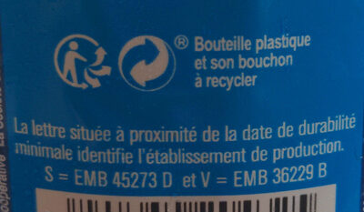 Lait demi écrémé - Recycling instructions and/or packaging information