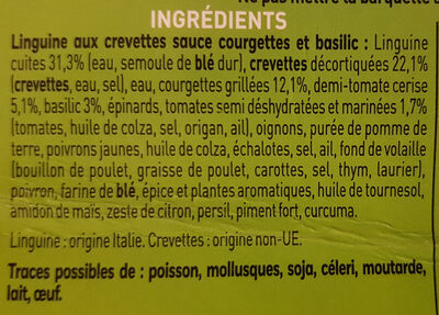 Liguine aux petites gambas - Ingredients - fr