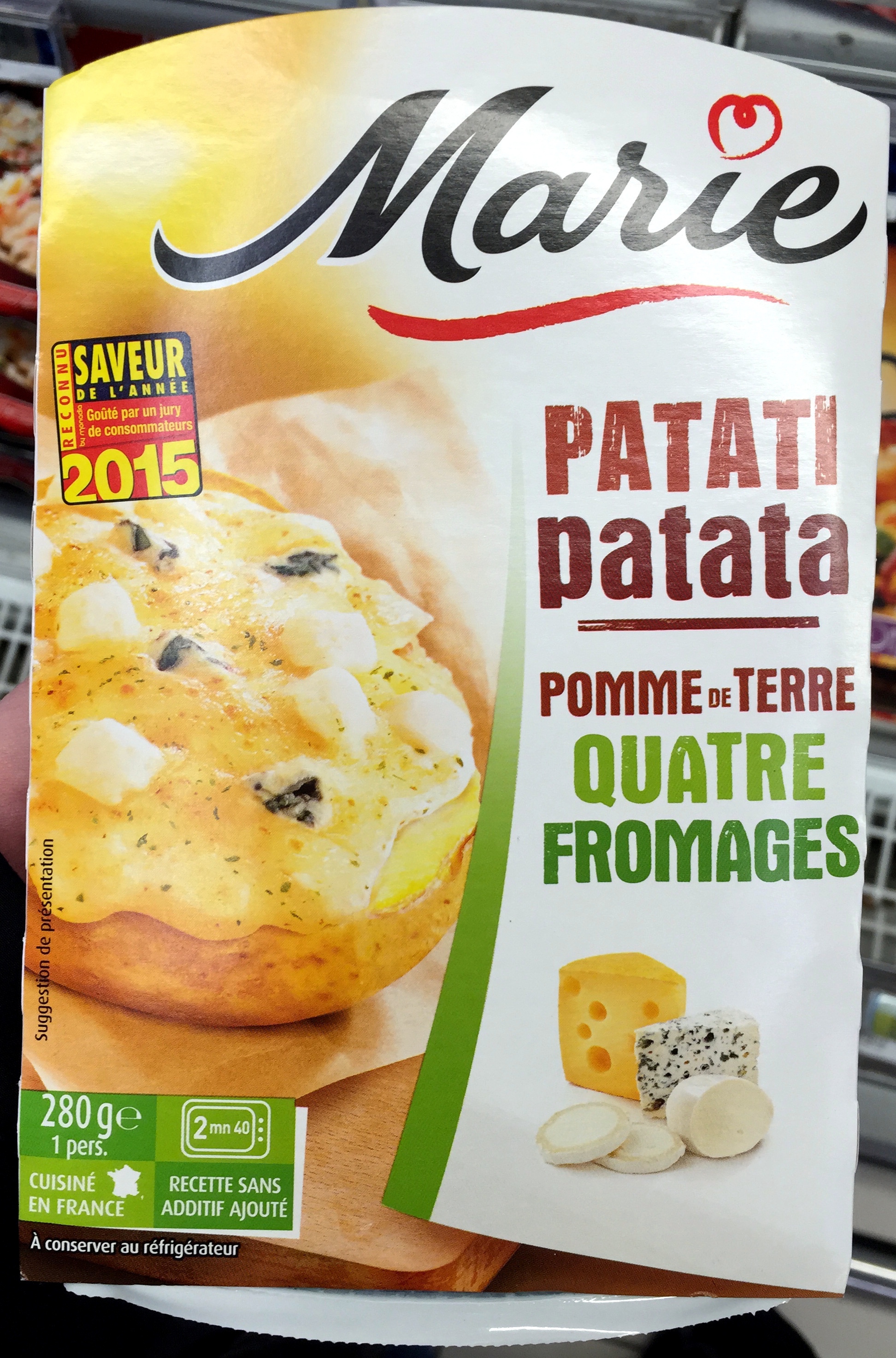 Patati Patata, Pomme de Terre Quatre Fromages - Produit