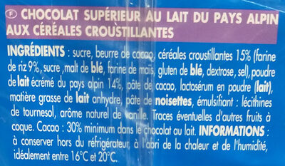 Lait riz croustillant - Ingredients - fr