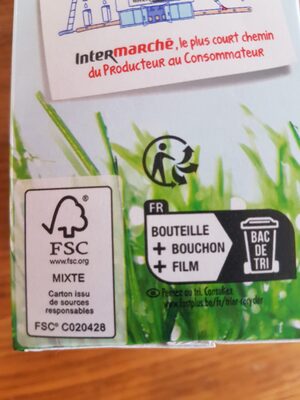 lait entier - Recycling instructions and/or packaging information - fr