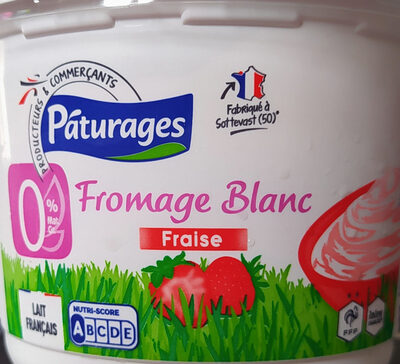 Fromage blanc fraise 0% - Prodotto - fr