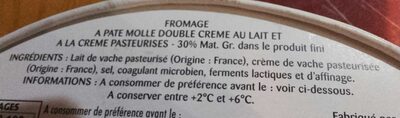 Fromage Fleur d'Ange - Ingredients - fr
