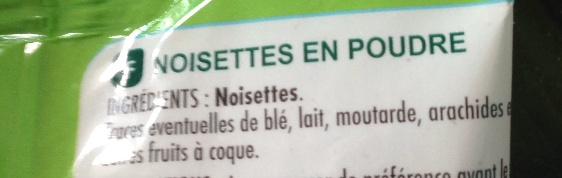 Noisettes en poudre - Ingrediënten - fr
