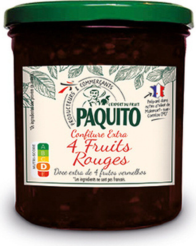 Confiture extra 4 fruits rouges - Product - fr