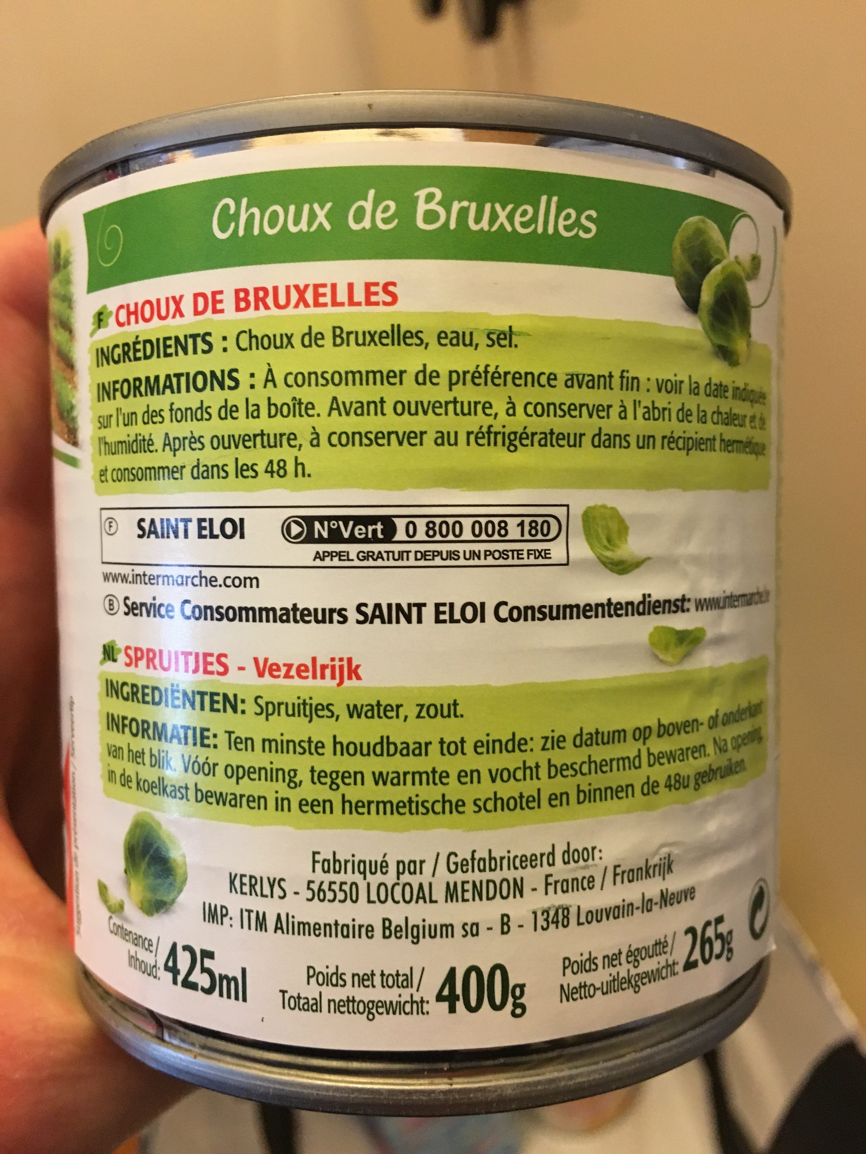 Choux de Bruxelles - Ingredients - fr