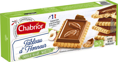 Tableau d'honneur chocolat au lait - noisette - Produit