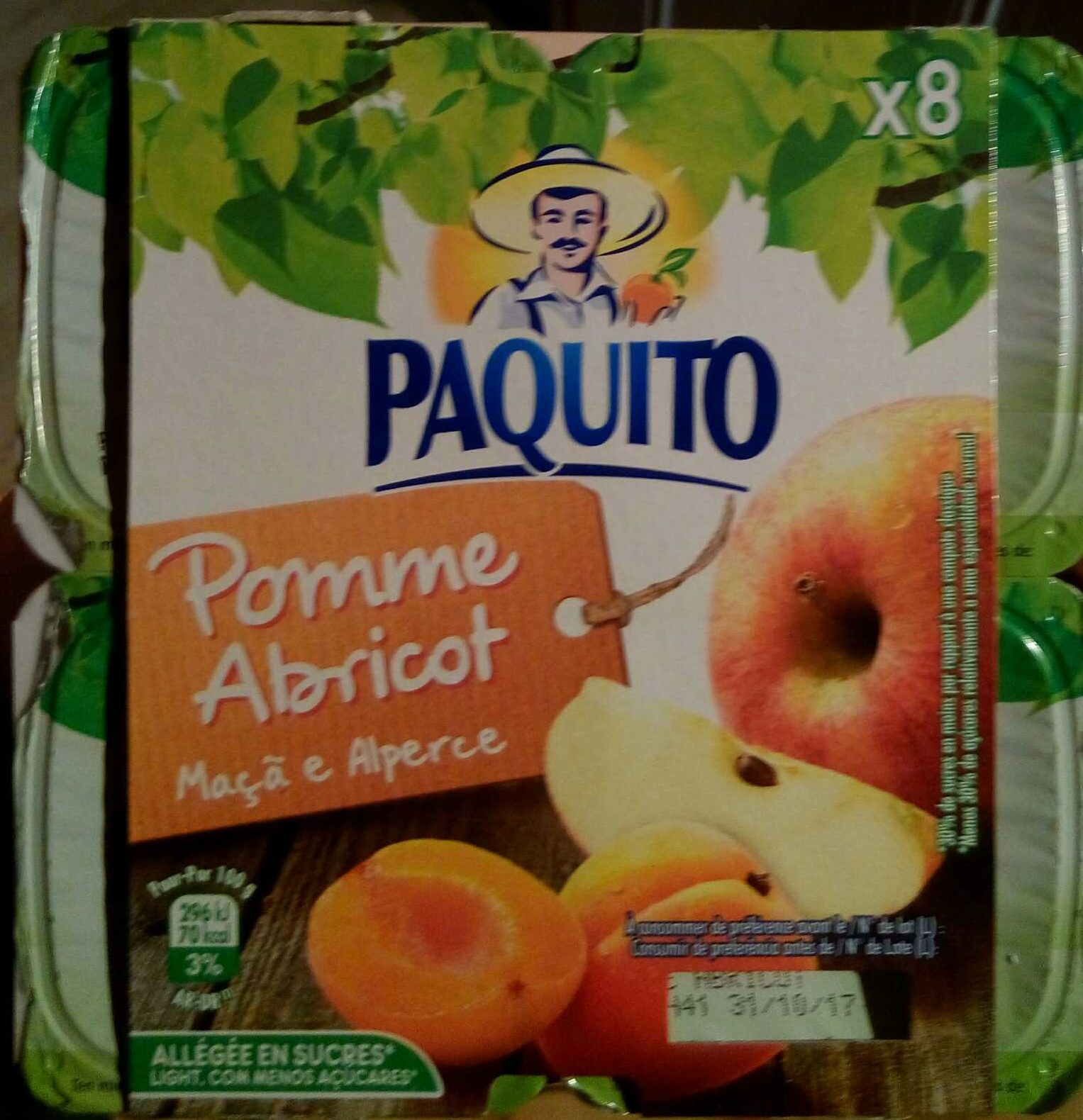 Pomme Abricot allégée en sucres - Producto - fr