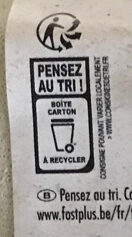 Oeufs frais x6 - Recycling instructions and/or packaging information - fr