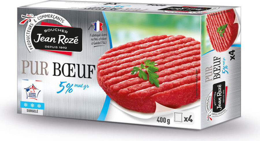Steak haché pur bœuf 5% mg - Product - fr