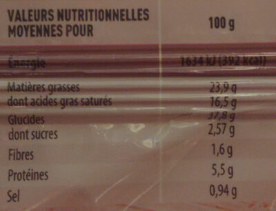 Pâte Feuilletée Pur Beurre - Nutrition facts - fr