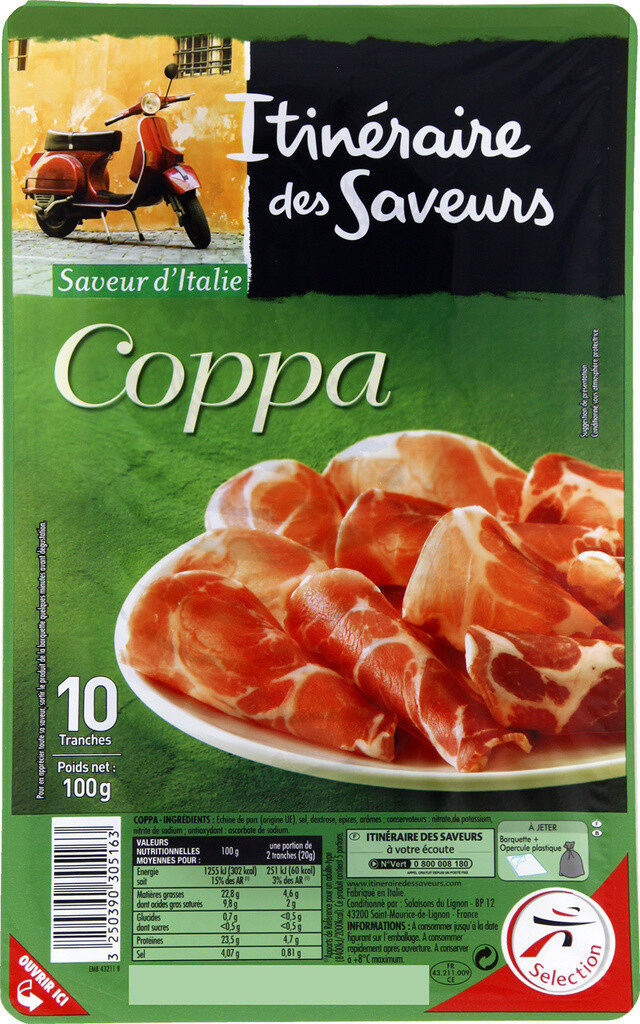 Saveur d'italie - coppa - Product - fr
