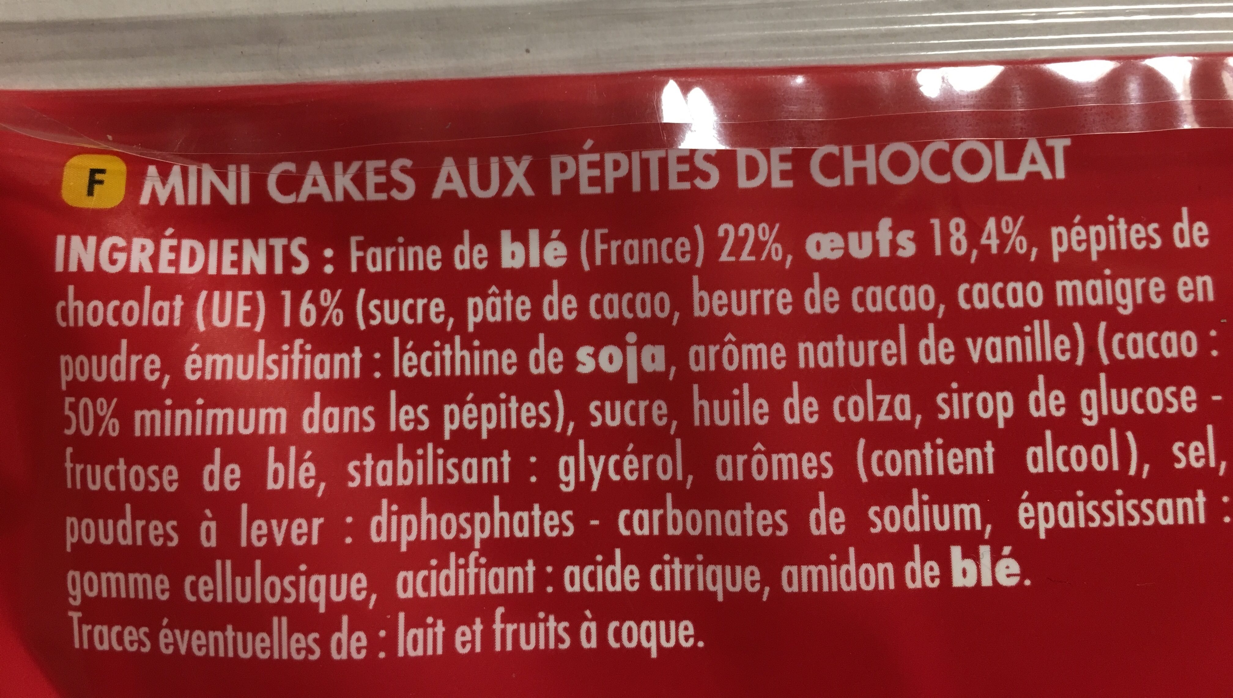 12 Mini Cake Choco - Ingredients - fr