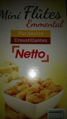 Netto Mini Flutes Crackers Emental - Product - fr