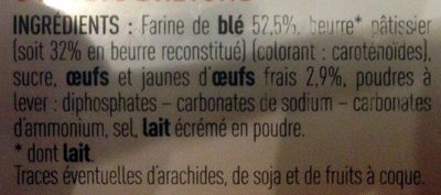 Netto Palets Bretons - Ingredients - fr