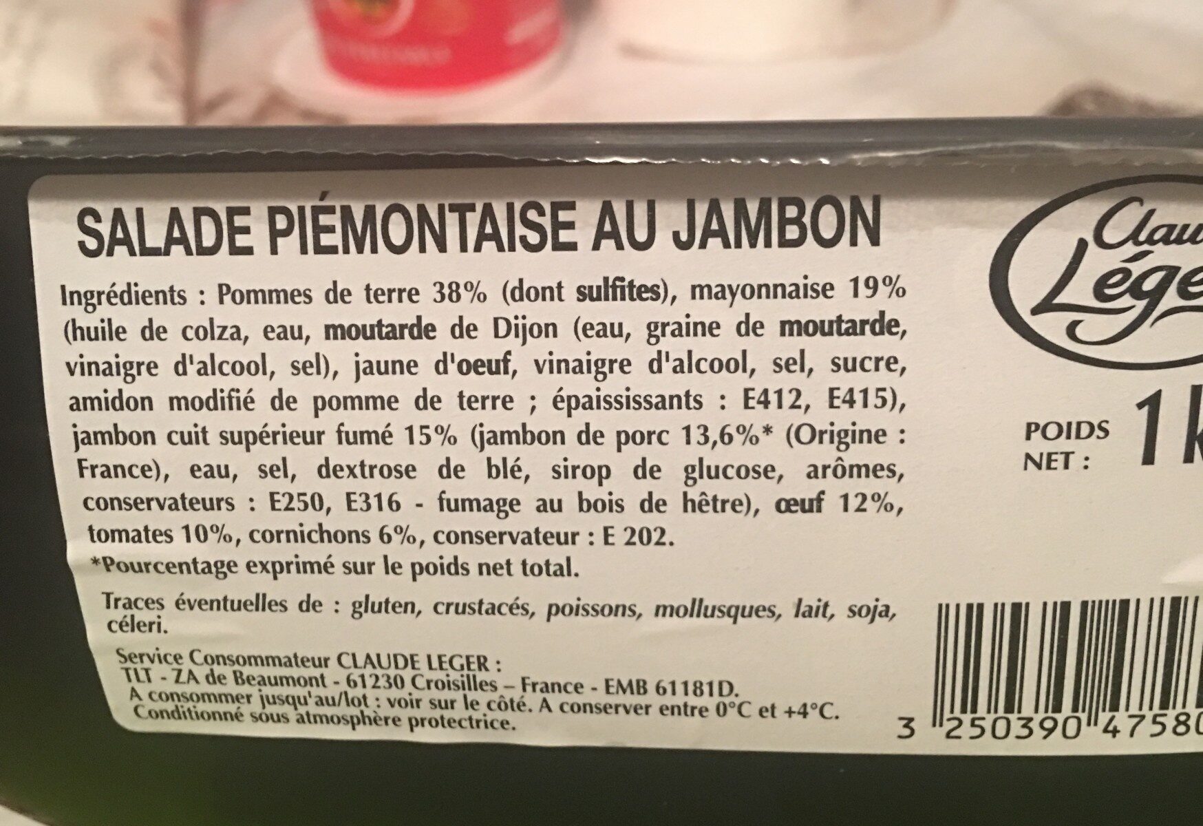Salade piémontaise - Ingredienser - fr