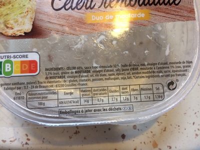 Celeri rémoulade - Ingredients - fr