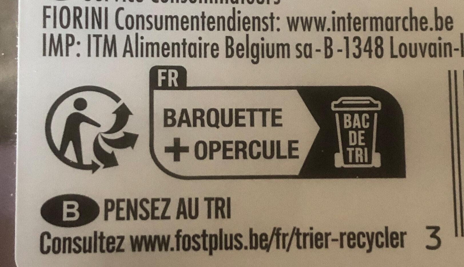 Ravioli bœuf - Recycling instructions and/or packaging information - fr
