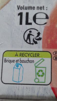 Jus de pomme à base de concentré - Recycling instructions and/or packaging information - fr